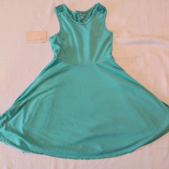 4 Ever Free Green with Polka Dots Reversible Dress - Picture 7 of 10